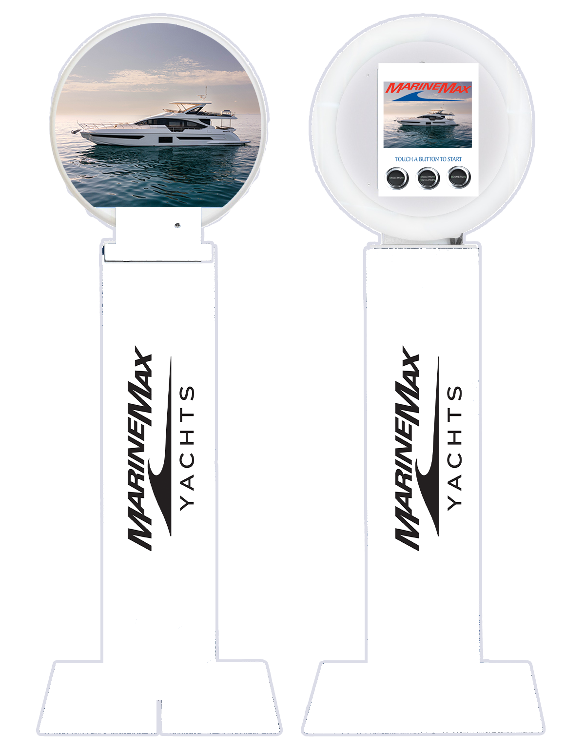 Marine lifestyle branded photo booth activation concept